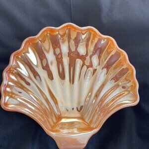Achor Hocking Fire KIng Peach lustre-ware dish